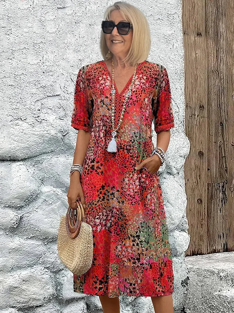 Nina | Vivid Midi Dress (Buy 1, Get 1 Free)