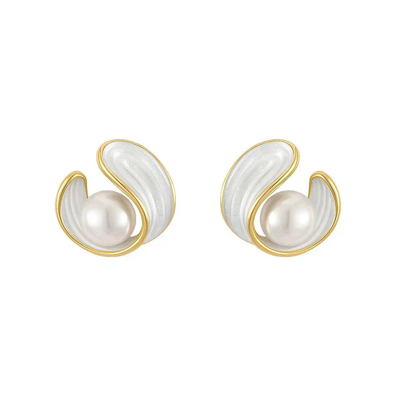 Luxury White Opal Earrings