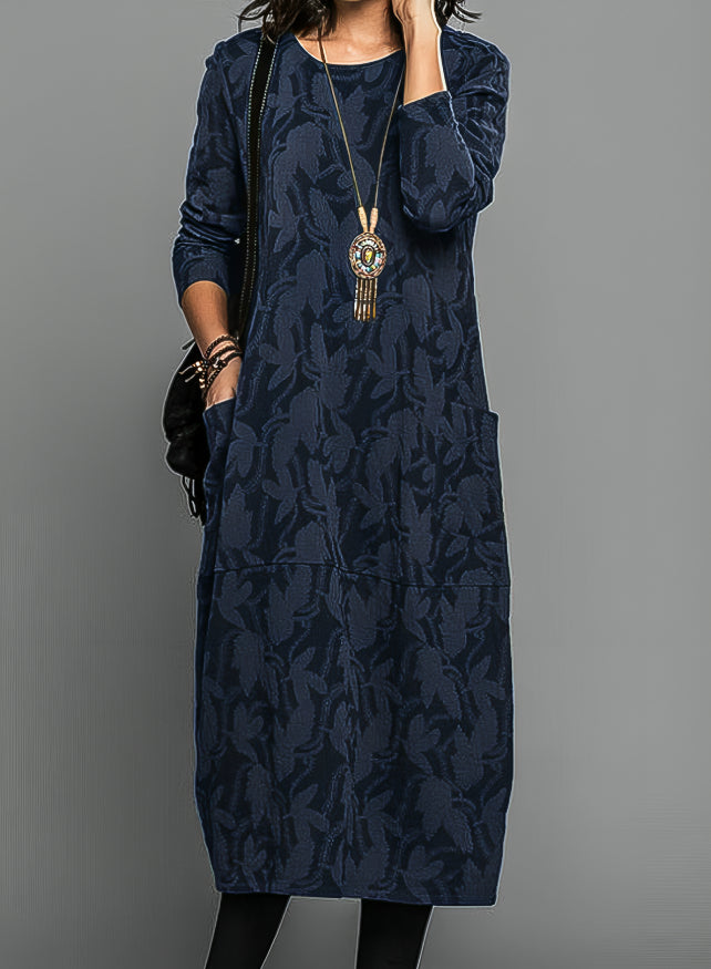 Cassie | Casual Round-Neck Winter Dress