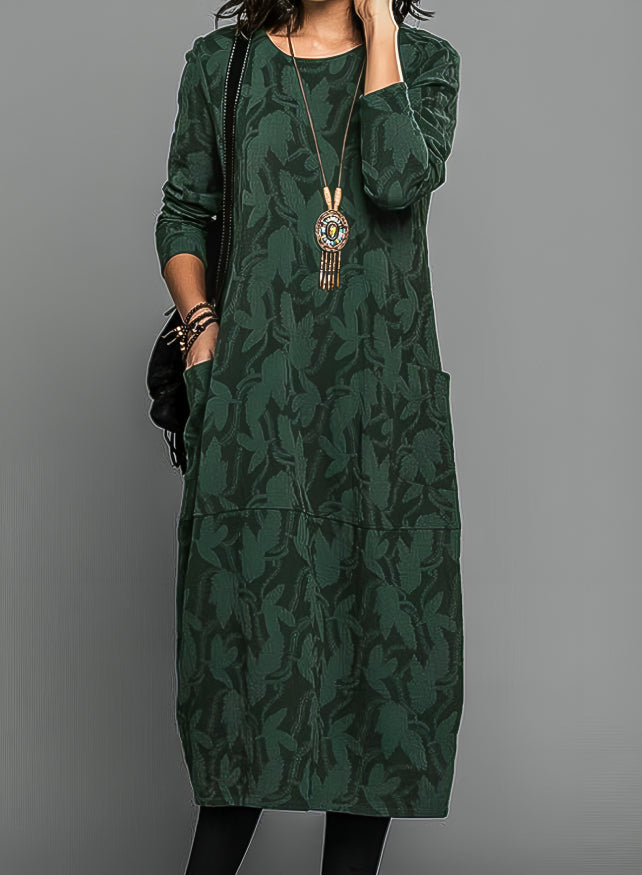 Cassie | Casual Round-Neck Winter Dress