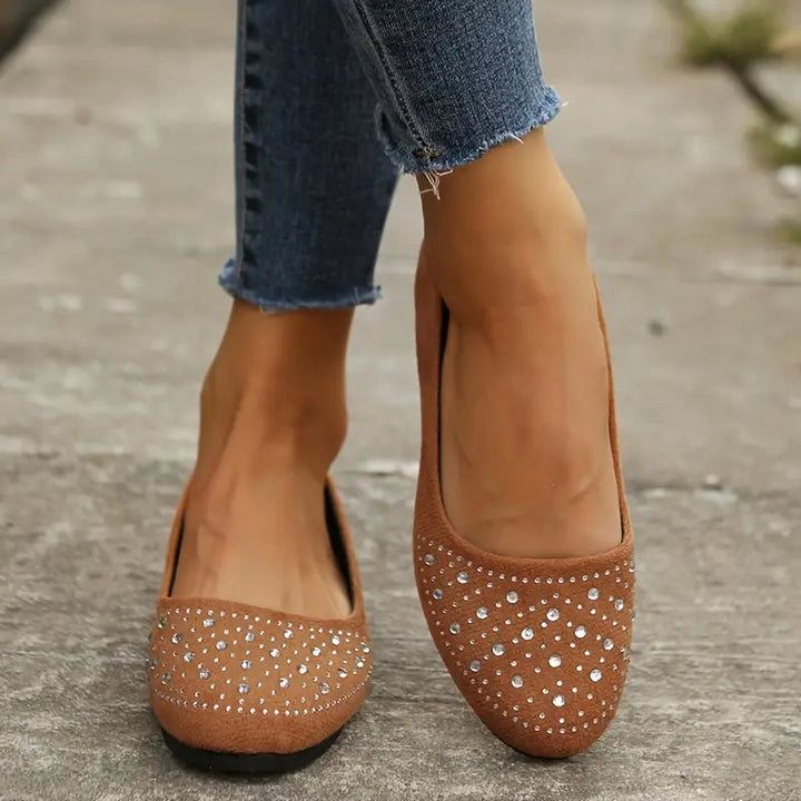 Mona | Women’s Rhinestone Flats